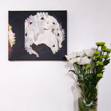 La Dolce Vita 25cm x 30cm x 3.5cm giclee print on stretched canvas by UK artist Tanya Saffron Weall